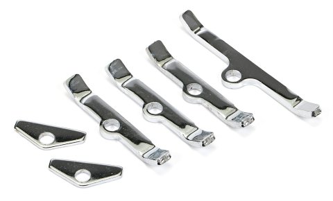 Trans-Dapt Performance Chrome Valve Cover Spreader Bars 9642 SBF set of 6