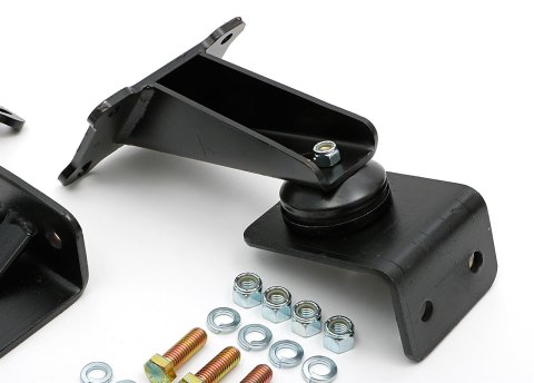 Trans-Dapt Performance Biscuit Mount Pads 4509 Street Rod Motor Mount, Bolt-In, Style Motor Mounts; Chevy/GM LS1 Series, 27-33 in. Frame Rails, Kit