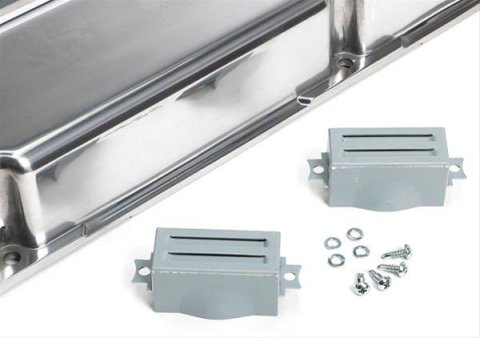 Trans-Dapt Performance Products Valve Covers 6031 58-86 SBC ALUM.SHORT PLAIN V/C