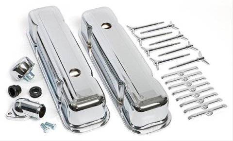 Trans-Dapt Performance Chrome Engine Dress-Up Kits 3100 Kit, Steel, Chrome, Pontiac, V8, Kit