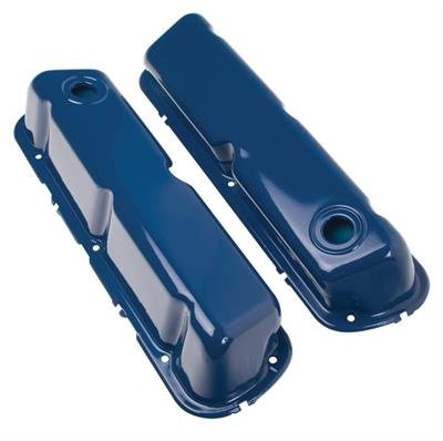 Trans-Dapt Performance OEM Reproduction Colormatch Valve Covers 8344 Covers, Colormatch, Stock Height, Steel, Blue Powdercoated, Ford, Small Block Windsor, Pair