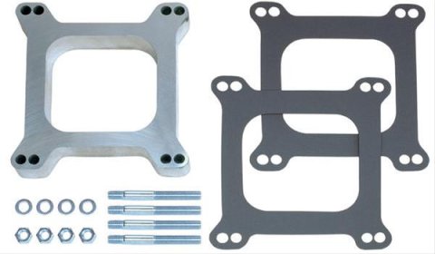 Trans-Dapt Performance 1 Inch Carburetor Spacer 2084 Spacer, Aluminum, in. Thick, Open, Square Bore, Each