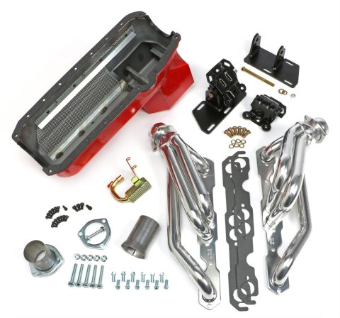 Trans-Dapt Performance Swap-In-A-Box Complete Engine Swap Kits 99064 Kit, Headers, Motor Mounts, Oil Pan, Pickup, Gaskets, Hardware, Chevy, Pre-1979 Small Block, Kit