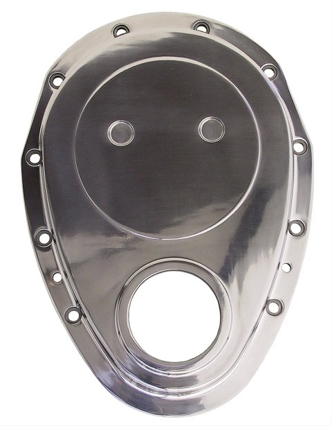 Trans-Dapt Performance Aluminum Timing Chain Covers 6043 Cover, Aluminum, Polished, Chevy, GEN VI, 7.4L, Each