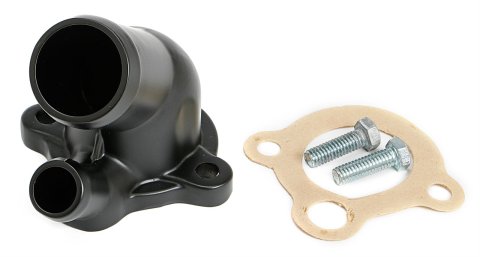 Trans-Dapt Performance Products Water Necks and Thermostat Housings 8587 BLACK POWDER COATED OLDS 330-455 WATER NECK