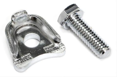 Trans-Dapt Performance Distributor Hold-Down Clamps 4455 Clamp, Chrome, Ford, OEM-Style, V8, Each