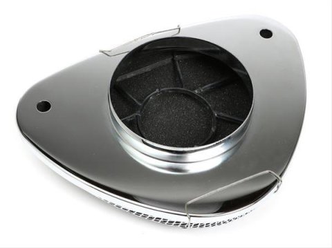 Trans-Dapt Performance High-Flow Style Air Cleaners 2196 Filter Assembly, Style, Triangle, Raised Base, Steel, Mesh/Chrome, 2 1/2 in. Filter Height, Each