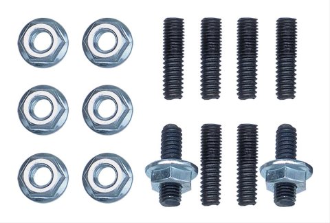Trans-Dapt Performance Valve Cover Stud Kits 9960 Fasteners, Style, Steel, Black, Buick, Chevy, GMC, Oldsmobile, Pontiac, Set of 8