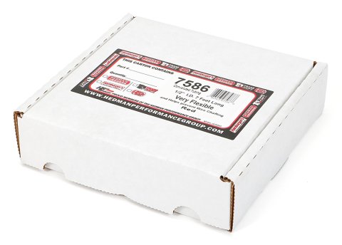 Trans-Dapt Performance Convoluted Tubing 7586 Tubing, Polyethylene, Red, 1/2 in. Diameter, 7 ft. Long, Each