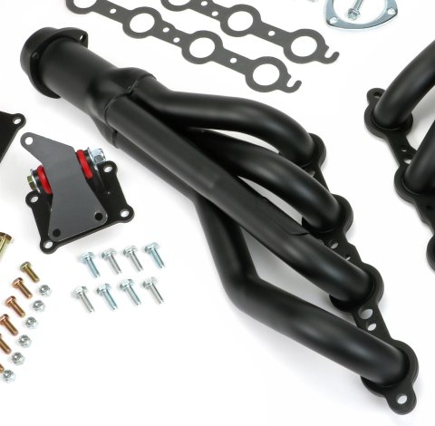 Trans-Dapt Performance Swap-In-A-Box Complete Engine Swap Kits 42053 Kits, Complete, Mid-length Black Ceramic Coated Headers, Motor Mounts, Red Oil Pan, Chevrolet, GMC, Small Block LS, Kit