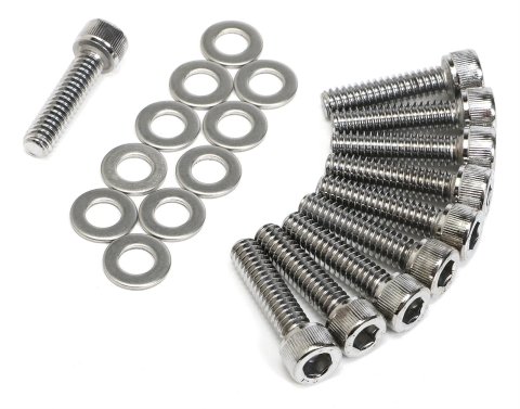 Trans-Dapt Performance Products Timing Cover Fasteners 9284 TIMING COVER BOLT SET FOR SBC ALUMINUM COVER