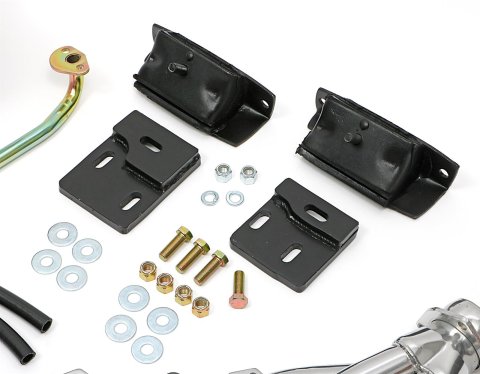Trans-Dapt Performance Swap-In-A-Box Complete Engine Swap Kits 97362 Kit, Silver Ceramic Coated Headers, Motor Mounts, Oil Pan, Pickup, Gaskets, Hardware, Ford, Small Block, C4, C6, T5, Kit