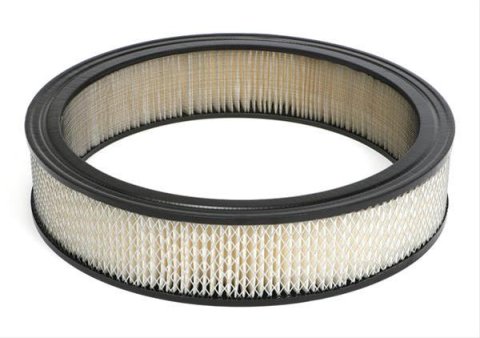 Trans-Dapt Performance High-Flow Replacement Air Filter Elements 2110 Element, High Flow Replacement, Round, Paper, White, 14 in. Diameter, 3 in. Height, Each