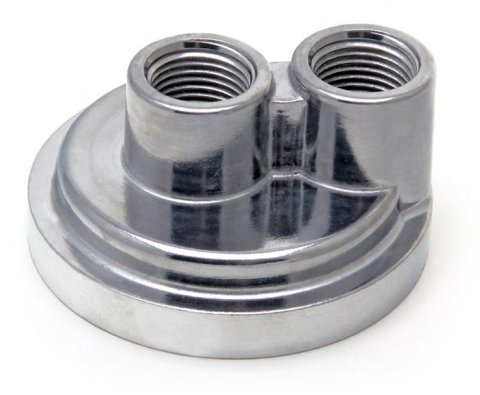 Trans-Dapt Performance Spin-On Oil Filter Bypass Adapters 1020 Adapter, Bypass, Spin-On, Aluminum, Natural, 13/16-16 in. Thread, 1/2 in. NPT Inlet/Outlet, Each