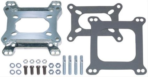 Trans-Dapt Performance Carburetor Adapters 2065 Adapter, Open Center, 4-Barrel/2-Barrel, .938 in. Thick, Kit