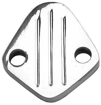 Trans-Dapt Performance Products Fuel Pump Block-Off Plates 6065 Plate Aluminum, Big Block Chevy
