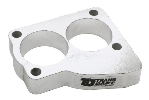 Trans-Dapt Performance Smooth Bore TBI Spacers 2771 Throttle Body Spacer, Bore, Aluminum, Natural, 1 in., Dodge, Pickup, V10, Each