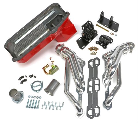 Trans-Dapt Performance Swap-In-A-Box Complete Engine Swap Kits 99066 Kit, Headers, Motor Mounts, Oil Pan, Pickup, Gaskets, Hardware, Chevy, Pre-1979 Small Block, Kit
