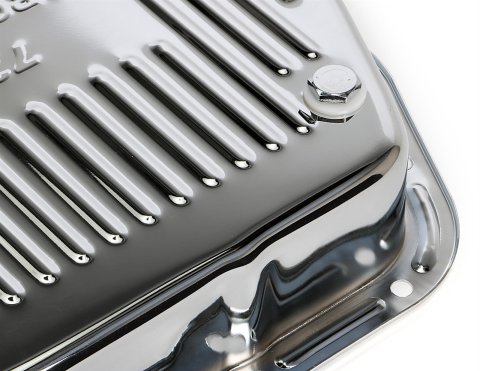 Trans-Dapt Performance Products Automatic Transmission Pans 9108 CHRYSLER 727 CHROME STEEL FINNED DEEP TRANS. PAN
