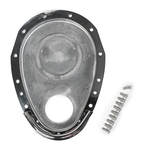 Trans-Dapt Performance Products Timing Covers 6049 TIMING COVER ALUMINUM 2 PIECE SBC 283-350