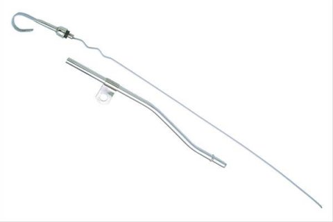 Trans-Dapt Performance Engine Oil Dipstick and Tube Kits 9221 with Tube, Engine, Steel, Chrome, Ford, Small Block Windsor, Each