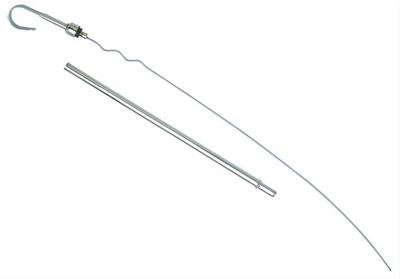 Trans-Dapt Performance Engine Oil Dipstick and Tube Kits 9224 with Tube, Engine, Steel, Chrome, Dodge, Mopar, Small Block, Each