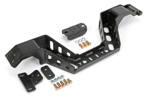 Trans-Dapt Performance Crossmembers 6518 Transmission Crossmember, Steel, Black, Buick, Chevy, Oldsmobile, Pontiac, Kit