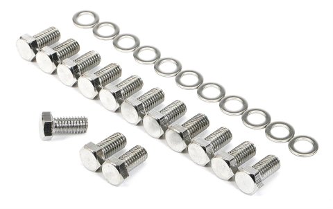 Trans-Dapt Performance Products Differential Cover Fasteners 9239 DIFF COVER BOLT SET FOR DANA 60 CHROME COVER