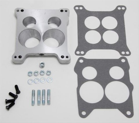 Trans-Dapt Performance Carburetor Adapters 2034 Adapter, 4-Hole, Square Bore Carburetor, Spread Bore Manifold, .875 in. Thick, Each