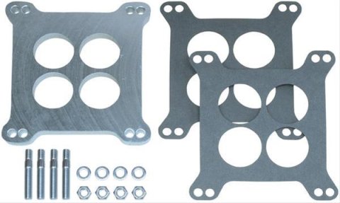 Trans-Dapt Performance 0.375 Inch Carburetor Spacer 2280 Spacer, Aluminum, .375 in. Thick, 4-Hole, Square Bore, Each