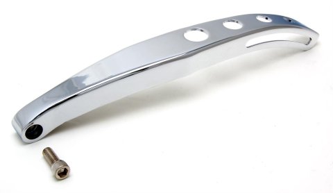 Trans-Dapt Performance Custom Chrome Alternator Brackets 9319 Bracket, Steel, Chrome, Water Pump Mount, Short Water Pump, Chevy, Small Block, Each