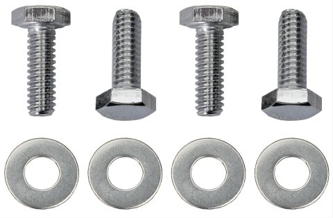 Trans-Dapt Performance Chrome Valve Cover Bolts 9406 Bolts, Steel, Plated, Hex Head, 1/4 in.-20 Thread, 1 in. Long, Set 4