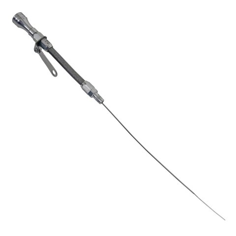 Trans-Dapt Performance Engine Oil Dipstick and Tube Kits 8141 Tube, Engine, Aluminum, Polished, Chevy, Small Block, Each