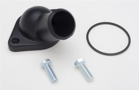 Trans-Dapt Performance Products Water Necks and Thermostat Housings 8633 Early Model Chevy Neck- Asphalt Black