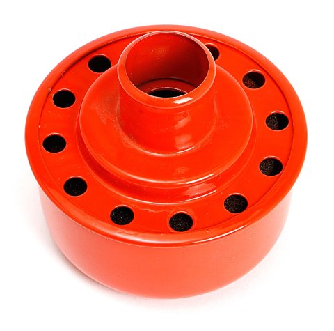 Trans-Dapt Performance Products Valve Cover Breathers 9951 PUSH-IN BREATHER CAP- CHEVY ORANGE POWDER-COAT