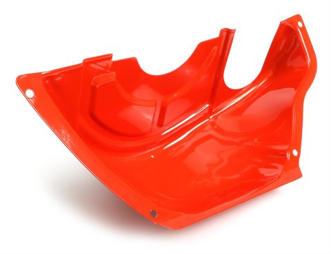 Trans-Dapt Performance Flexplate Dust Covers 9893 Cover, Cover, Steel, Orange Powdercoated, GM, Powerglide, Aluminum Case, Each