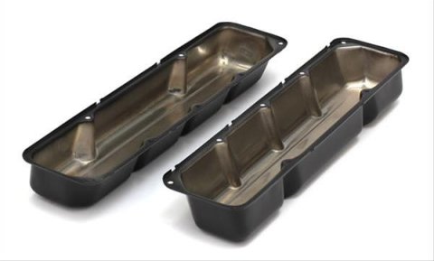 Trans-Dapt Performance Products Valve Covers 8620 AMC 304-401 ASPHALT BLACK POWDER COATED VALVE COVERS