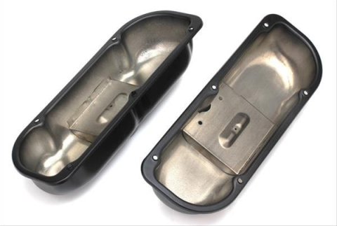 Trans-Dapt Performance Products Valve Covers 8630 FORD 3.8L V6 ASPHALT BLACK POWDER COATED VALVE COVERS
