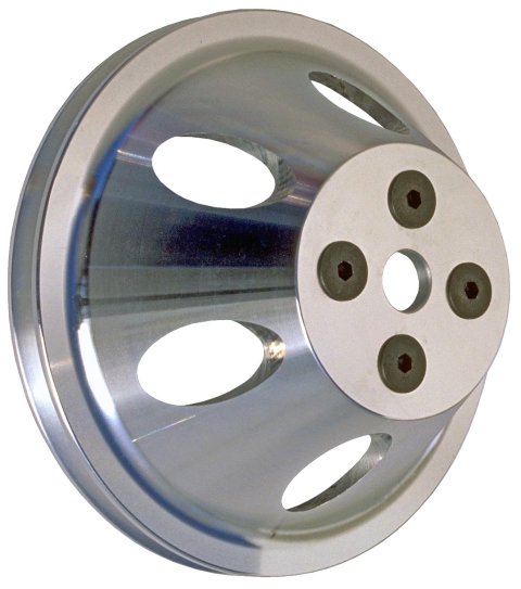 Trans-Dapt Performance Aluminum Water Pump Pulleys 8874 Pulley, V-Belt, 1-Groove, Aluminum, Machined, Chevy, Big Block, Short Pump, Each