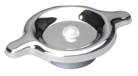 Trans-Dapt Performance Oil Fill Caps 4804 Cap, Steel, Round, Chrome, Twist-In, Universal, Each
