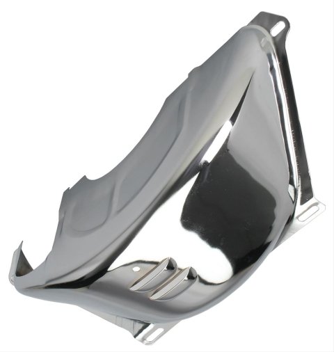Trans-Dapt Performance Flexplate Dust Covers 9588 Cover, Steel, Chrome, Chevy, TH350, TH400, Each