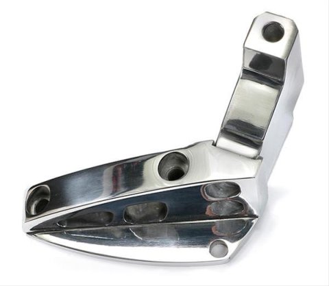 Trans-Dapt Performance Billet Aluminum Air Conditioning Brackets 7816 Bracket, Fits Axial Style A/C Compressor, Aluminum, Polished, Inward Mount, Chevy, GMC, Small Block