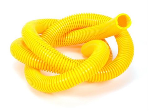 Trans-Dapt Performance Convoluted Tubing 7591 Tubing, Polyethylene, Yellow, 3/4 in. Diameter, 5 ft. Long, Each