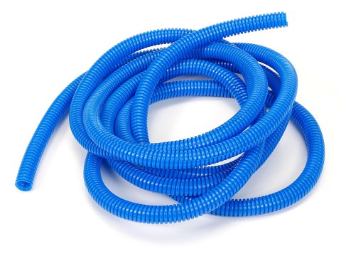 Trans-Dapt Performance Convoluted Tubing 7593 Tubing, Polyethylene, Blue, 3/8 in. Diameter, 10 ft. Long, Each