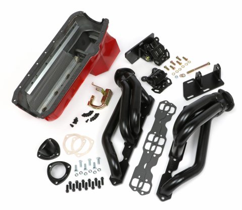 Trans-Dapt Performance Swap-In-A-Box Complete Engine Swap Kits 99069 Kit, Headers, Steel, Painted, Motor Mounts, Oil Pan, Pickup, Gaskets, Hardware, Chevy, Small Block, Kit