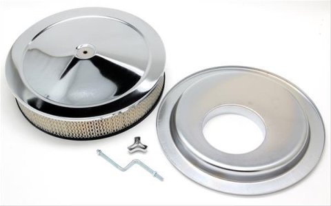 Trans-Dapt Performance Products Air Cleaners 8668 ASPHALT BLACK POWDER COATED SMALL 3 DEUCE AIR CLEANER