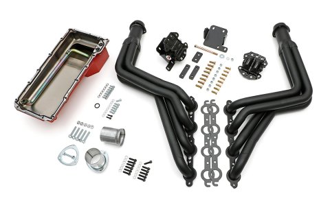 Trans-Dapt Performance Swap-In-A-Box Complete Engine Swap Kits 46015 Kit, Headers, Steel, Painted, Motor Mounts, Oil Pan, Pickup, Gaskets, Hardware, Chevy, LS, Kit