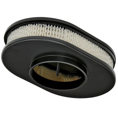 Trans-Dapt Performance Products Air Cleaners 7460 Cleaner, Milled Top Black Aluminum Oval A/C-12" Long