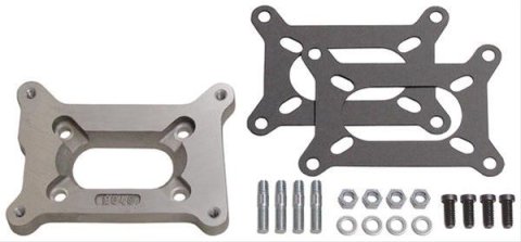 Trans-Dapt Performance Carburetor Adapters 2040 Adapter, Open Center, 2-Barrel Carburetor/2-Barrel Manifold, Kit