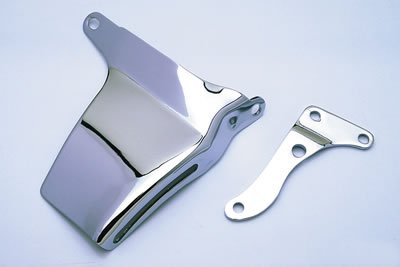 Trans-Dapt Performance Steel Alternator Brackets 9316 Bracket, Steel, Chrome, Water Pump Mount, Long Water Pump, Chevy, Small Block, Each